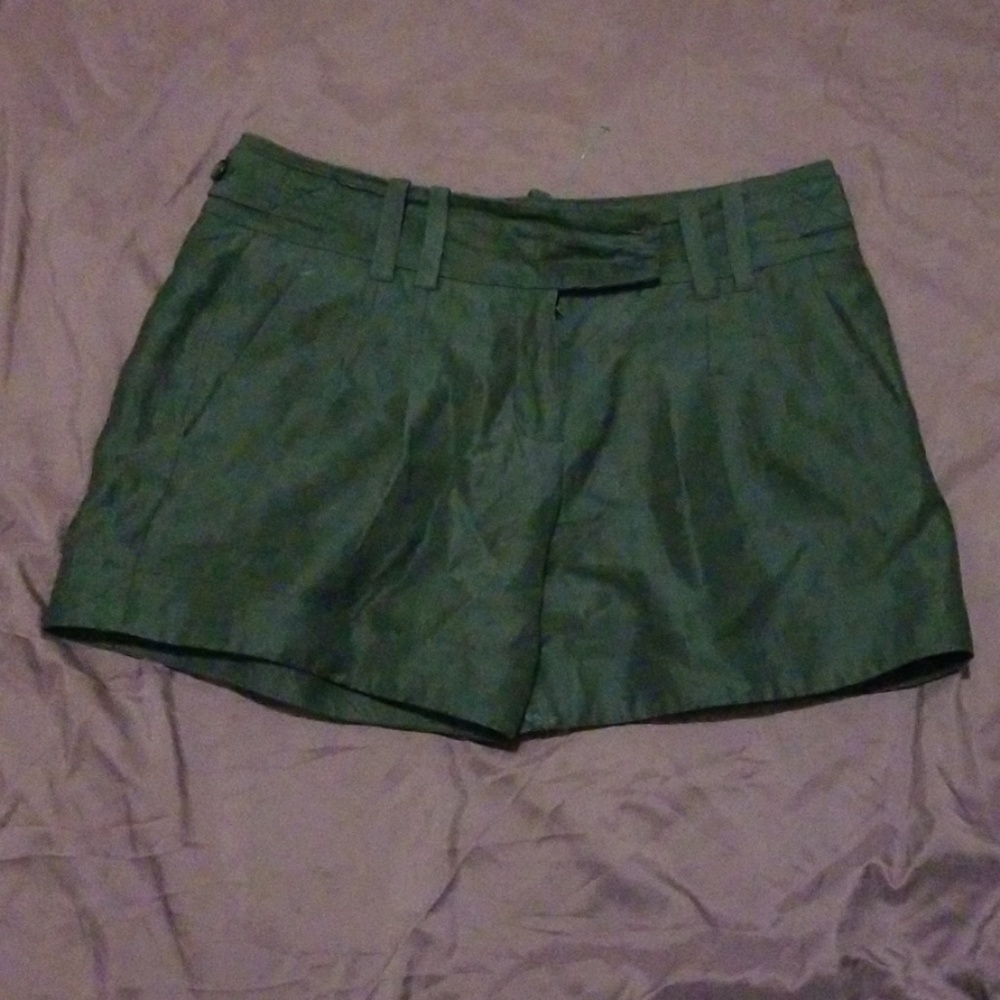 French connection Blue linen wool blend shorts